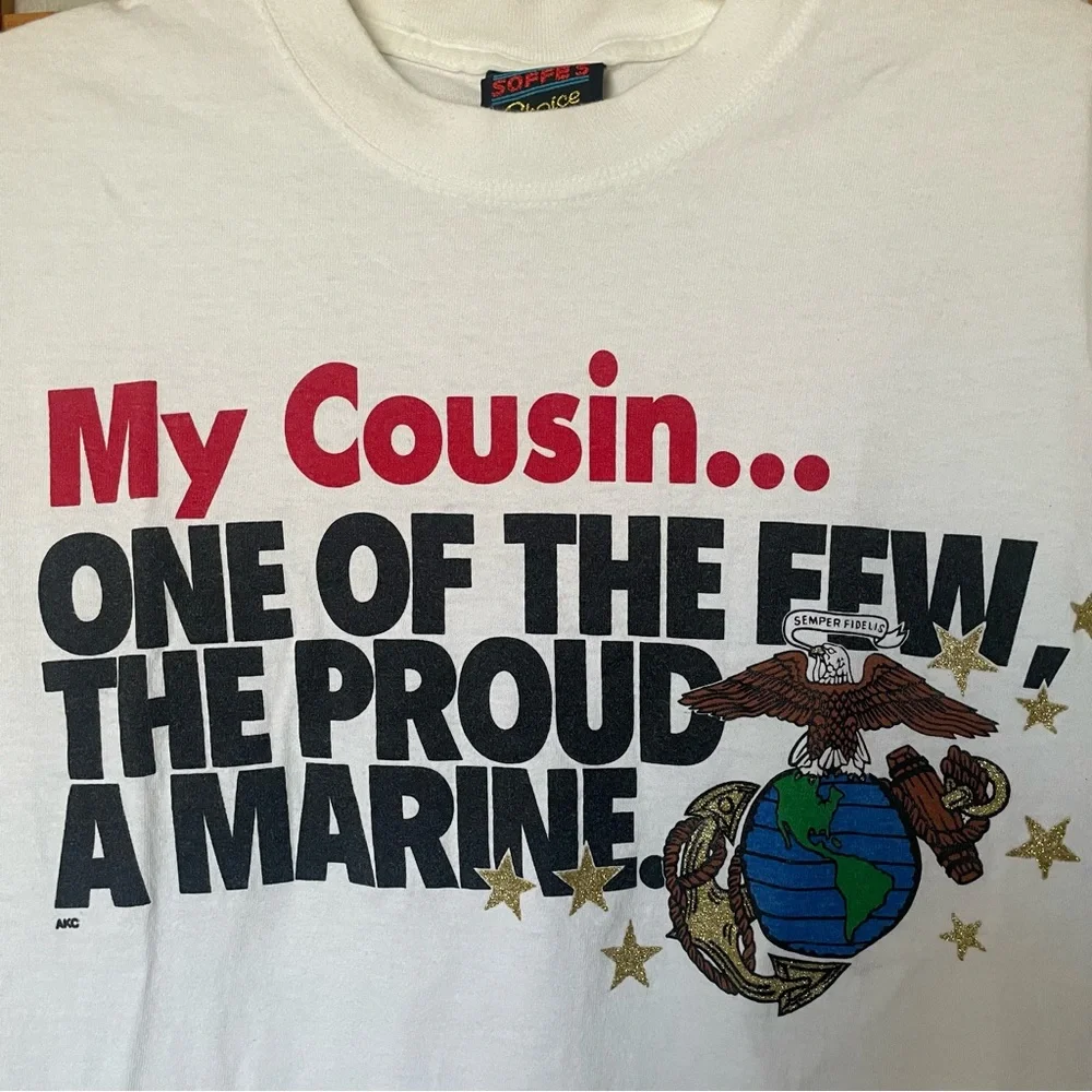 Vintage‎ Marine Cousin Graphic T-Shirt, M